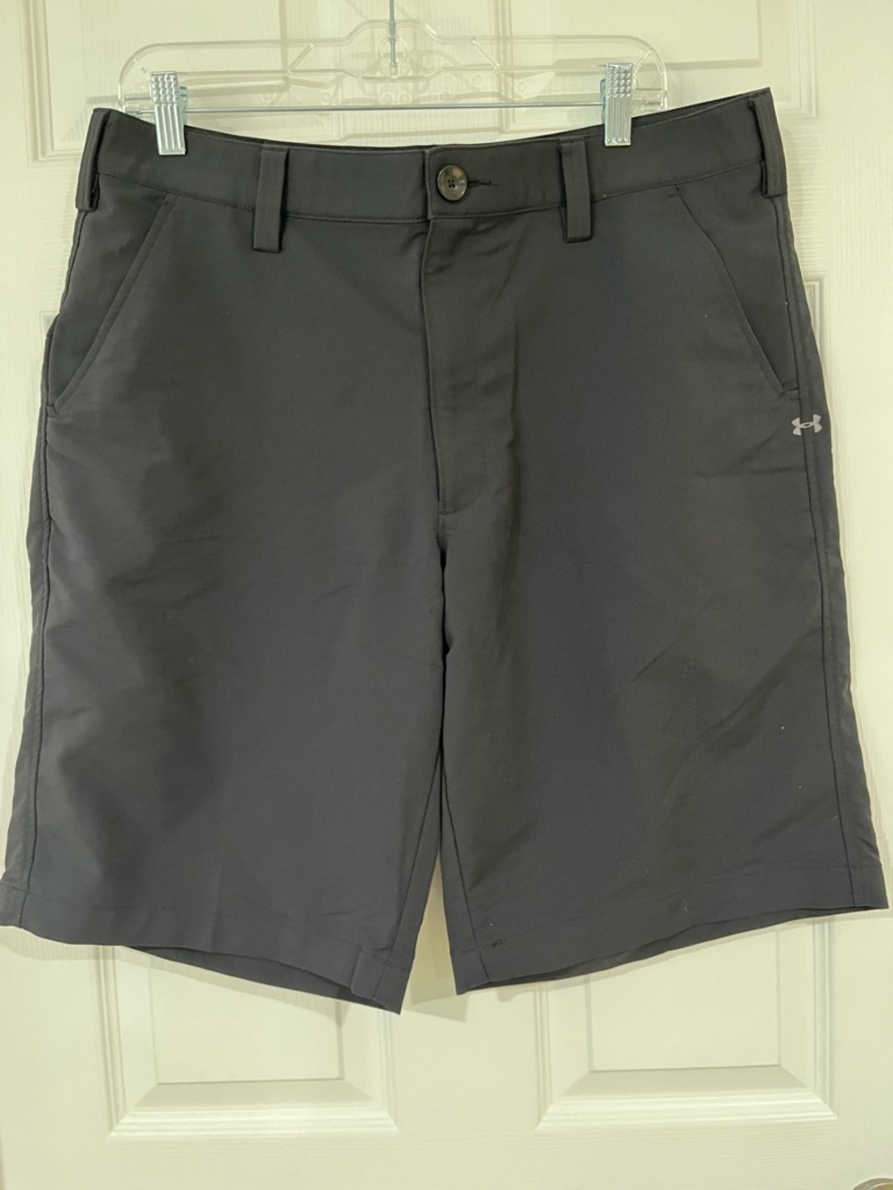 Under Armour Men’s Athletic/Golf Shorts, Black, Flat Front
